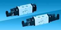 ZAWORY ROZDZIELAJĄCE 3/2, 3/3, 5/2, 5/3 G1/4, sterowane elektromagnetycznie, sterowane elektromagnetycznie, powrót sprężyną, Seria ZEM