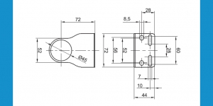 UCHWYTY MOCUJĄCE do elementów przygotowania sprężonego powietrza G3/8-G1/2 SERIA „NOVA