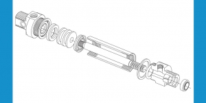 CZĘŚCI ZAMIENNE I KOMPLETY NAPRAWCZE siłowników pneumatycznych D12 ÷ D25 dwustronnego działania zgodnych Z ISO 6432 bezsmarowych Seria 10.018X