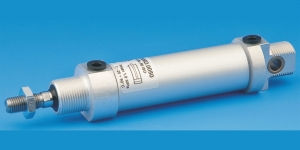 SIŁOWNIKI PNEUMATYCZNE D12 ÷ D25 dwustronnego działania, zgodne z ISO 6432 - BEZSMAROWE (z jednostronnym tłoczyskiem) (z jednostronnym tłoczyskiem z BSPT)