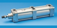 SIŁOWNIKI PNEUMATYCZNE D40 ÷ D320 “TANDEM“ dwustronnego działania, z amortyzacją pneumatyczną, zgodne z ISO 6431, VDMA 24562 (z jednostronnym tłoczyskiem) (z jednostronnym tłoczyskiem z BSPT)