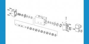 CZĘŚCI ZAMIENNE I KOMPLETY NAPRAWCZE zaworów rozdzielających 3/2 , 5/2 – G3/8, sterowanych elektromagnetycznie, sterowanych elektromagnetycznie z powrotem sprężyną, Seria ZE